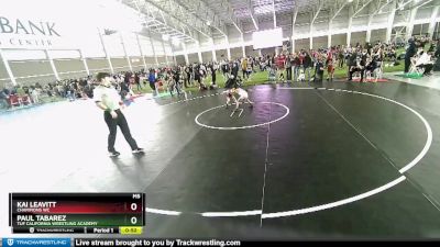 49 lbs Quarterfinal - Kai Leavitt, Champions WC vs Paul Tabarez, TUF California Wrestling Academy