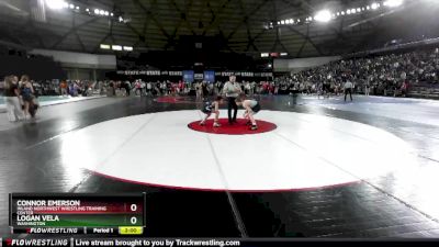 100 lbs Champ. Round 1 - Logan Vela, Washington vs Connor Emerson, Inland Northwest Wrestling Training Center