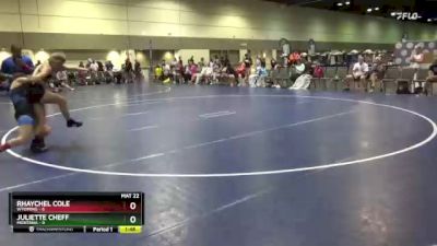 115 lbs Placement Matches (8 Team) - Rhaychel Cole, Wyoming vs Juliette Cheff, Montana