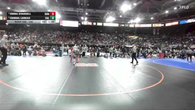 140 lbs Semifinal - Gemma Lebeau, Eagle vs Emma Stansell, Kuna