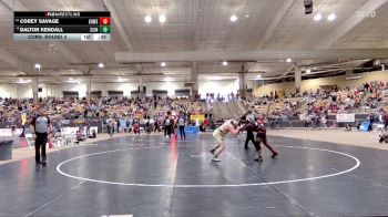 A 215 lbs Cons. Round 3 - Corey Savage, East Nashville Magnet School vs Dalton Kendall, Clinton High School