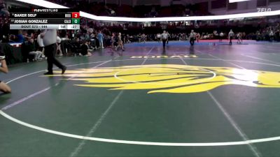 144 lbs Cons. Round 5 - Baker Self, Ridgevue vs Josiah Gonzalez, Caldwell