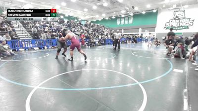 285 lbs Cons. Round 2 - Isaiah Hernandez, Granite Hills vs Steven Saucedo, Orange Vista