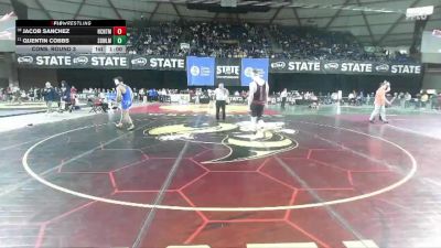 Boys 3A 215 lbs Cons. Round 3 - Jacob Sanchez, North Central vs Quentin Cobbs, Sedro-Woolley