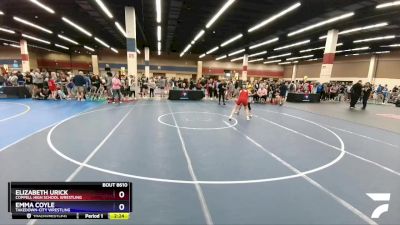 135 lbs Cons. Round 3 - Elizabeth Urick, Coppell High School Wrestling vs Emma Coyle, Takedown-City Wrestling