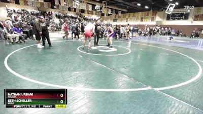 157 lbs Cons. Round 3 - Nathan Urbani, Folsom vs Seth Scheller, Ukiah