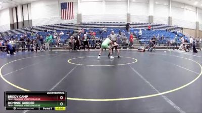 78 lbs Quarterfinal - Brody Camp, Team Donahoe Wrestling Club vs Dominic Gorder, Team Donahoe Wrestling Club