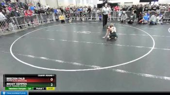70 lbs Champ. Round 1 - Brody Kempen, B.A.M. Training Center vs Breckin Falb, Moyer Elite Wrestling