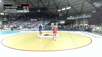 Girls 4A 115 lbs Champ. Round 1 - Isabella Otano, Chiawana (Girls) vs Rachel Reiersen, West Valley (Yakima) (Girls)