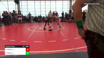 105 lbs Quarterfinal - Caden Alford, Guerrilla Wrestling Academy vs Pierre Nelson, Morris Fitness