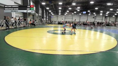 95 lbs Rr Rnd 2 - William Carroll, CTWHALE Beluga - MS vs Sebastian Shine, All American Wrestling Club - MS