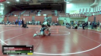 100 lbs Semifinal - Camden Hook, Contenders Wrestling Academy vs Reed Wicker, Warrior Regional Training Center