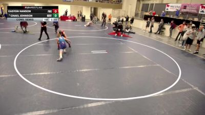 14U - 105 lbs Cons. Semis - Chael Johnson, New Ulm Rolling Thunder Wrestling Club vs Easton Hanson, Pierz Wrestling Club