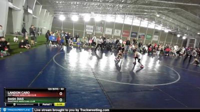 63 lbs Quarterfinal - Dash Dias, Shootbox Wrestling Club vs Landon Caro, Mat Demon Wrestling Club