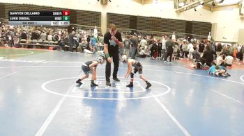 44 lbs Rr Rnd 1 - Sawyer Dellario, SAVAGE Wrestling Academy - K3 vs Luke Diedal, Iron Horse - K3