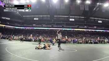 D1-126 lbs Cons. Round 2 - Weston Millen, Lapeer vs Eric Miller, Romeo