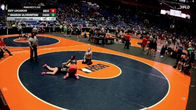 135 lbs Cons. Round 2 - Sharon Olorunfemi, Schaumburg (H.S.) vs Izzy Locascio, Chicago (Marist)