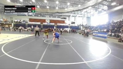 215 lbs Round 2 (3 Team) - Thomas Reed, Webster Schroeder High Sch vs Elijah Apps, West Genesee Sr HS