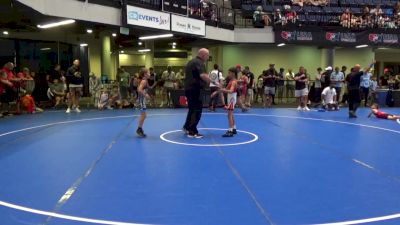 58 lbs Quarters - Makai Garo, Avalanche Wrestling Association vs Wyatt Schoettle, Roncalli Wrestling Foundation