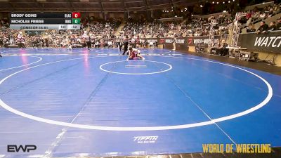 85 lbs Consi Of 16 #1 - Brody Goins, Blackman Wrestling Club vs Nicholas Friess, Ringers