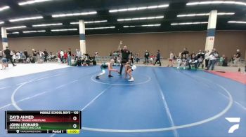 105 lbs Cons. Semi - John Leonard, NB Elite Wrestling Club vs Zayd Ahmed, Warrior Trained Wrestling