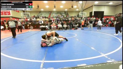 285 lbs Round Of 32 - Cash Mannon, Broken Arrow Jh vs Cash Culie, Hulbert High School