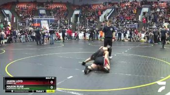 95 lbs Cons. Round 2 - Jaxon Loyd, Lowell WC vs Mason Rude, Northwest Red Crushers