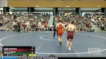 120 lbs Semifinals (8 Team) - Beau Murphy, Blackwell vs Zane Haddock, Sperry