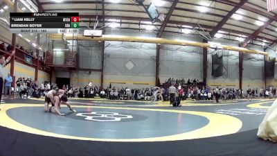 165 lbs Champ. Round 2 - Brendan Boyer, Christian Brothers Academy vs Liam Kelly, Mount Carmel