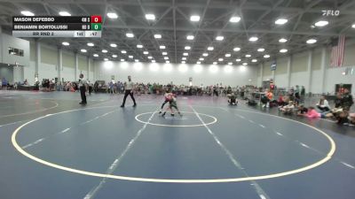 56 lbs Rr Rnd 3 - Mason DeFebbo, 4M Strength - EL vs Benjamin Bortolussi, No Bull Elite - EL