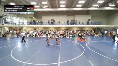 115-120 lbs Quarterfinal - Ashlyn Ballantyne, Westlake Wrestling Club vs Delilah Huber, Monument Valley Wrestling Club
