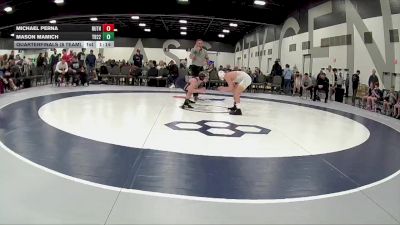 100 lbs Quarterfinals (8 Team) - Michael Perna, Ruthless Wrestling Club vs Mason Mamich, Team 922