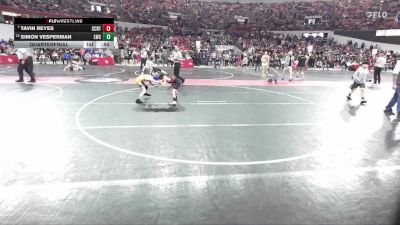 64 lbs Quarterfinal - Tavin Reyes, Union Grove Wrestling Club vs Simon Vesperman, Lancaster Wrestling Club