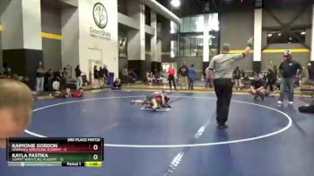 58 lbs Placement - Kayla Pastika, Summit Wrestling Academy vs Kaimonie Gordon, Nebraska Wrestling Academy