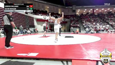 285 lbs Finals (8 Team) - Landon Williams, EDMOND NORTH vs Ethene Burns, STILLWATER