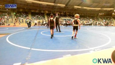 64 lbs Semifinal - Hayden Wenetshlager, Salina Wrestling Club vs Brock Glass, Coweta Tiger Wrestling