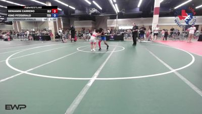 93 lbs Quarterfinal - Benjamin Carreno, Silverback Wrestling Fort Worth vs King Fitzgerald, Texasports Wrestling