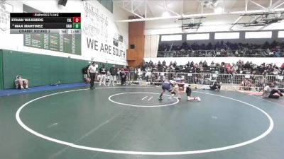 113 lbs Champ. Round 2 - Max Martinez, Ramona (Riverside) vs Ethan Waxberg, Calabasas