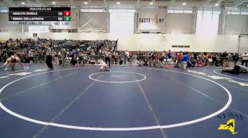 76 lbs 1st Place Match - Emma DellaPenta, Eden Wrestling Club vs Adalyn Sheils, Club Not Listed