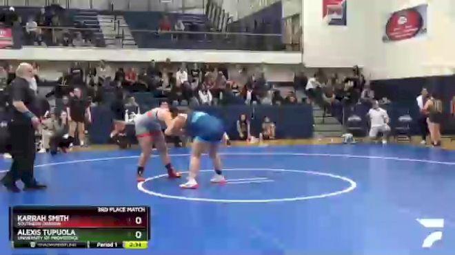 191 lbs 3rd Place Match - Alexis Tupuola, University Of Providence vs Karrah Smith, Southern Oregon