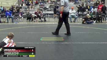 44 lbs Cons. Round 3 - Terrion Suttles, Holt Wrestling Club vs Lincoln Rich, Black Knights Youth WC