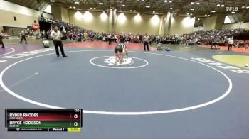 120 lbs Champ. Round 1 - Ryder Rhodes, Pine Creek vs Bryce Hodgson, Belton