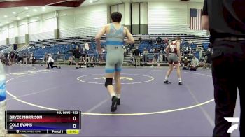 132 lbs Quarterfinal - Bryce Morrison, MI vs Cole Evans, OH