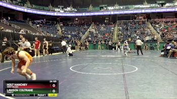 2A 165 lbs Champ. Round 1 - Holt Hanchey, West Wilkes vs Lawson Coltrane, Trinity