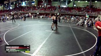 107 lbs Quarterfinal - Ruby Jackson, O`Neill Leprechaun Wrestling vs Shelby Henderson, Broken Bow Wrestling Club