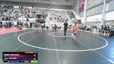 46 lbs Cons. Round 2 - Hailey Delgado, TX vs Lyla Tillman, CA