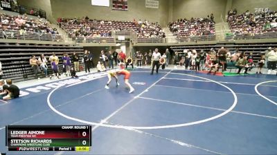 86 lbs Champ. Round 1 - Ledger Aimone, Team Prestige WC vs Stetson Richards, Champions Wrestling Club