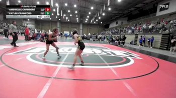 105 lbs Champ. Round 3 - Caylee Crawford, Paola vs Ambrielle Chambers, Sand Springs