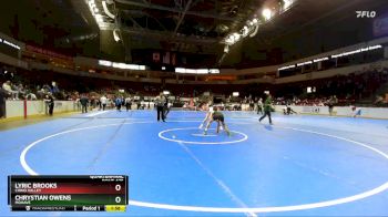 113 lbs Quarterfinal - Chrystian Owens, Mohave vs Lyric Brooks, Chino Valley