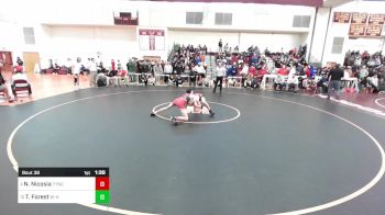 132 lbs Round Of 16 - Nick Nicosia, Tyngsborough/Dracut vs Tristan Forest, Whitman-Hanson